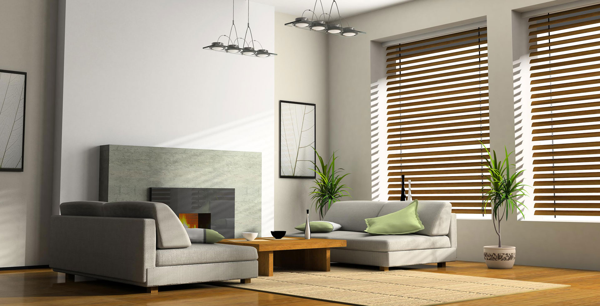 Horizontal Wood Blinds image picture
