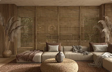 Horizontal Faux Wood Blinds