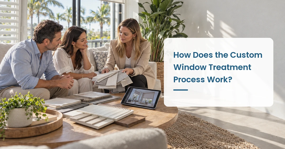 Custom window treatment process steps